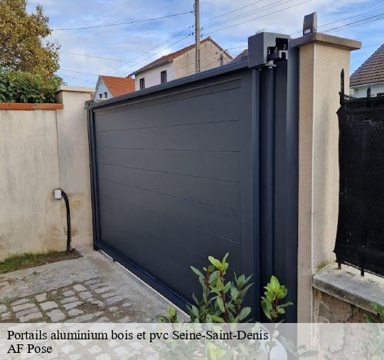 Portails aluminium bois et pvc Seine-Saint-Denis 