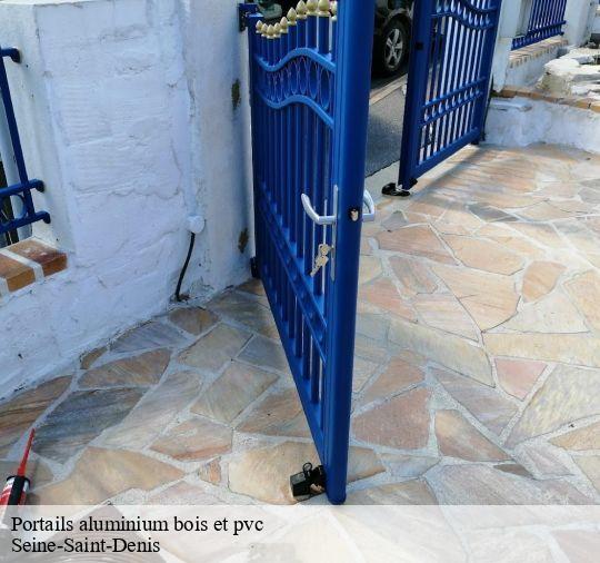 Portails aluminium bois et pvc Seine-Saint-Denis 