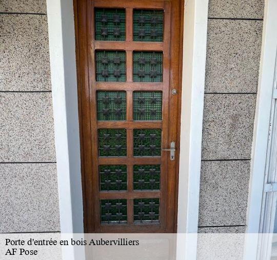 Porte d'entrée en bois  93300