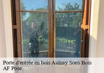 Porte d'entrée en bois  93600