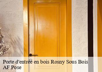 Porte d'entrée en bois  93110