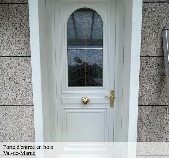 Porte d'entrée en bois Val-de-Marne 