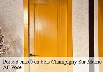 Porte d'entrée en bois  94500