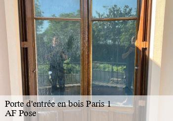 Porte d'entrée en bois  75001