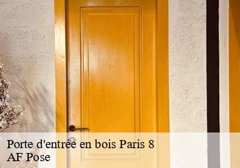 Porte d'entrée en bois  75008