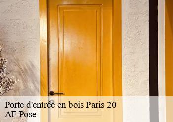 Porte d'entrée en bois  75020