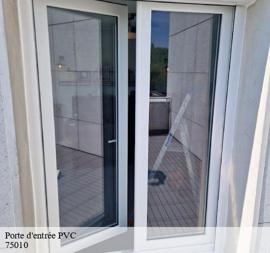 Porte d'entrée PVC  75010